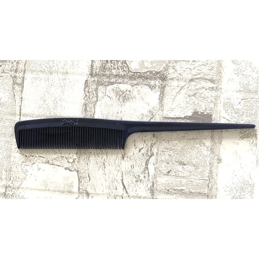 VTG Goody USA Gray Retro Groovy Prop Old School Teasing Rat Tail Hair Comb 8"
